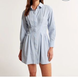 Abercrombie Long Sleeve Poplin Shirt Dress